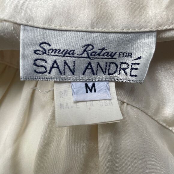 True Vintage 80s - Labyrinth Cosplay Sarah Victorian Button Down Blouse M - Picture 5 of 7